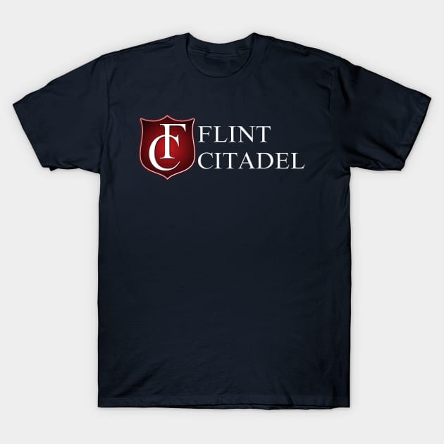 Flint Citadel Apparel (White Lettering) T-Shirt by Vehicle City Music